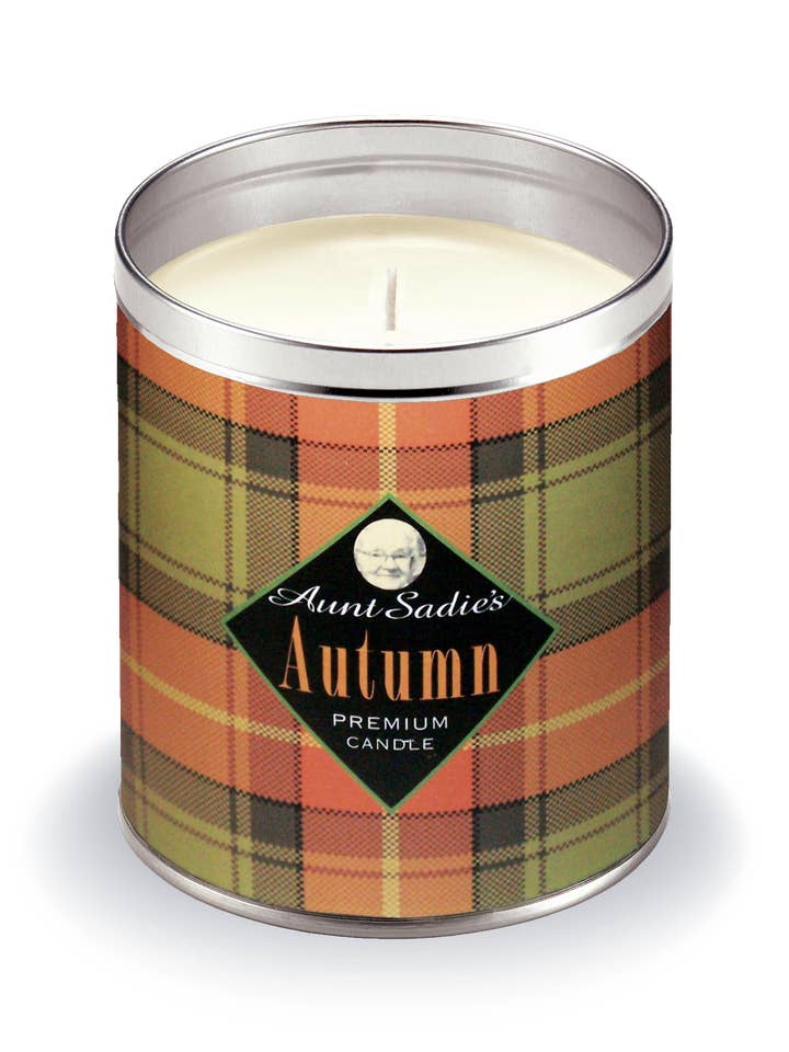 Karierte Herbstkerze für den Großhandel von Aunt Sadie's Candles