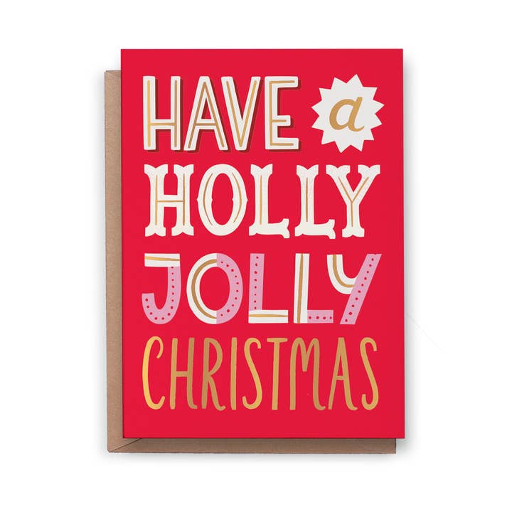 Have A Holly Jolly Christmas - Christmas Card for wholesale by Always with Love