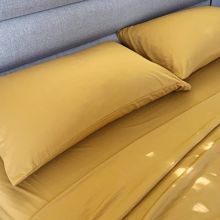 Bamboo Is Better - Wholesale Sheet Set - Copper Infused Bamboo Sheet Set - MUSTARD