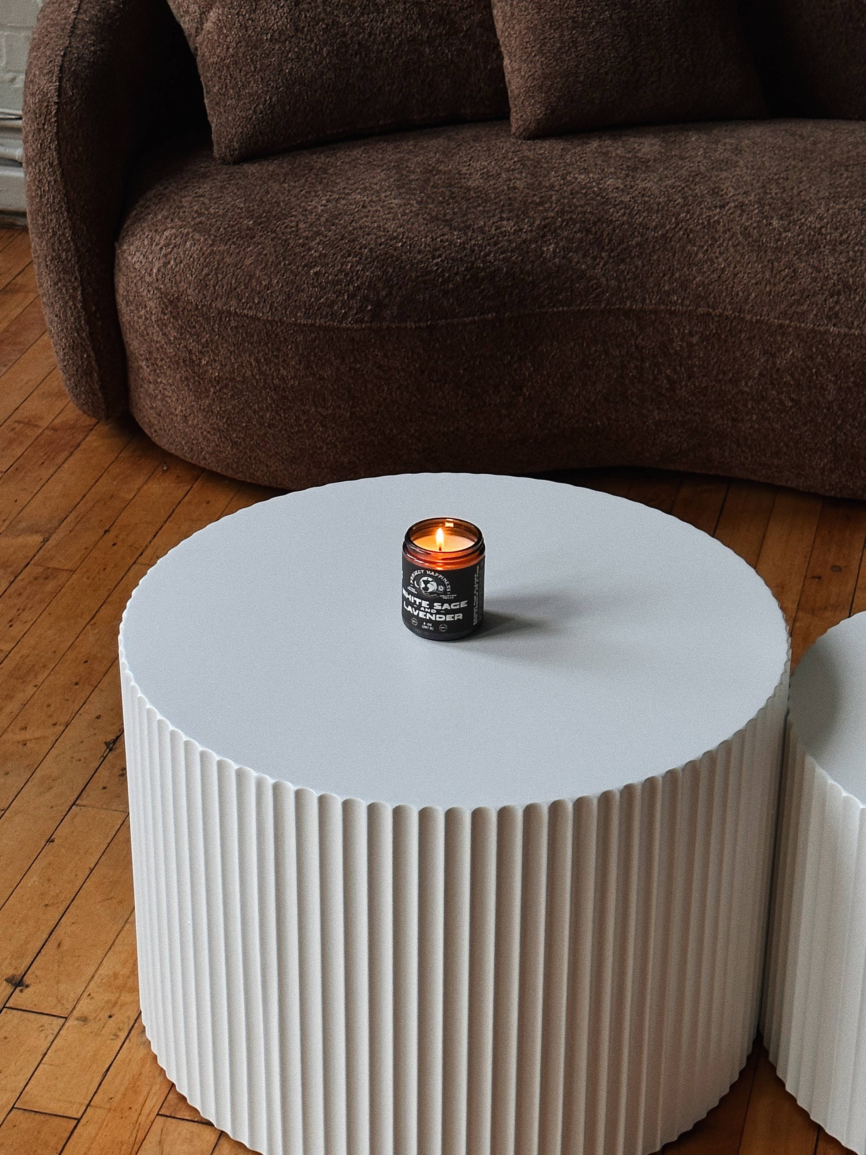 Project Happiness Candle Co. - Wholesale Jar/Filled Candle - White Sage and Lavender Soy Candle - 8oz10