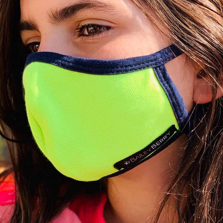 Bailey Berry Electric, Lime & Tangerine Face Mask 3-Pack for Kids with Adjustable Straps for wholesale by BAILEY BERRY
