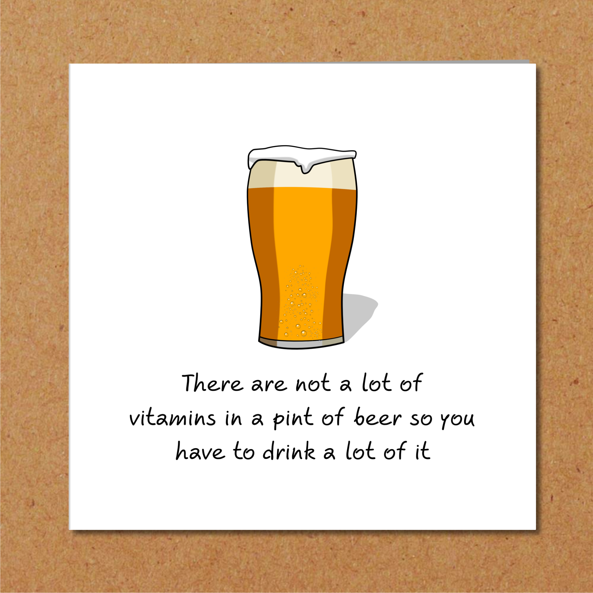 Swizzoo Cards – wholesale Birthday card – Beer Birthday Card, Friendship card, Boy Friend card beer card. All occasion card. Funny, humorous and fun. Handmade. By Swizzoo G42