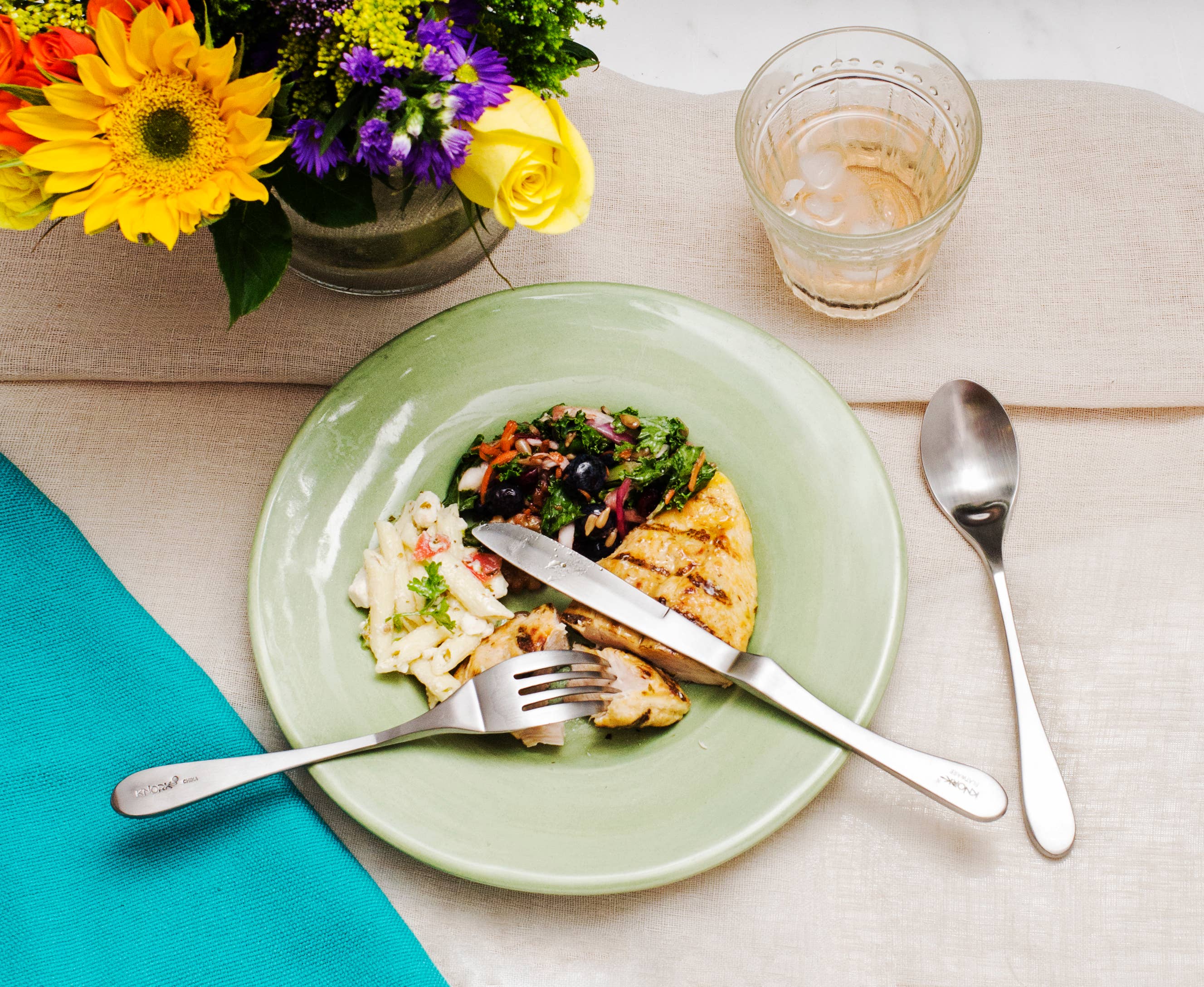 Knork Flatware - Wholesale Flatware Set - Original Matte 5 Piece Place Setting5