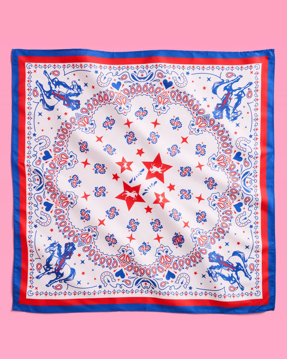 xo, Fetti - Wholesale Bandana - Women's - American Girl Bandana - red white and blue bandana, USA, Cowboy, 4th July2