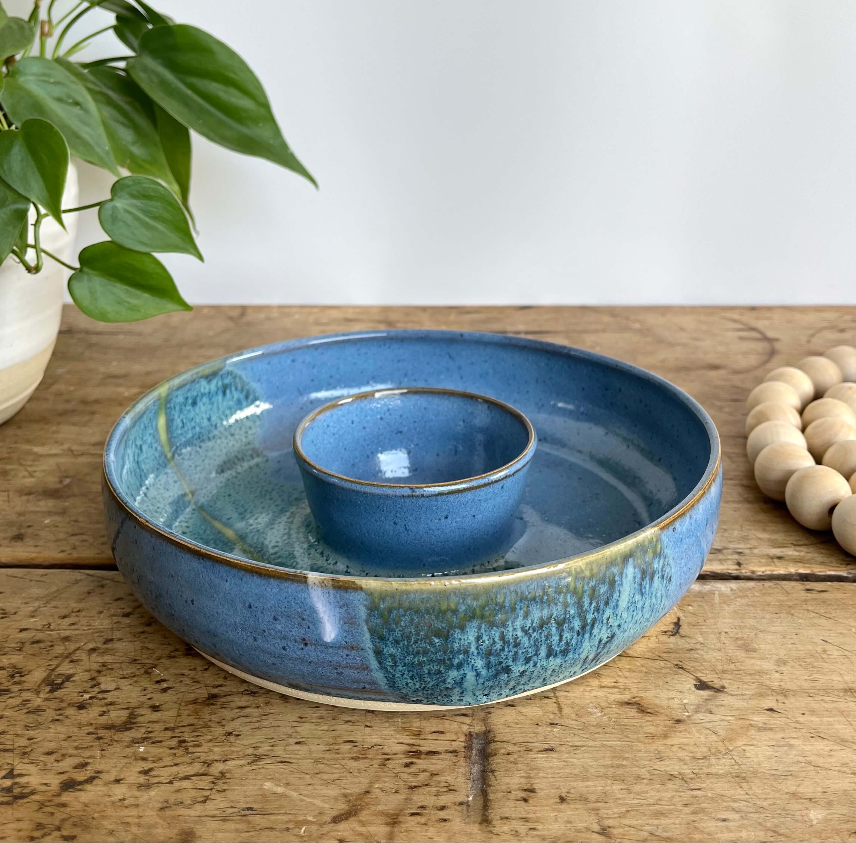 Coastal Clay Co. - Wholesale Platter - Small Chip And Dip Serving Platter Shrimp Cocktail Tray6