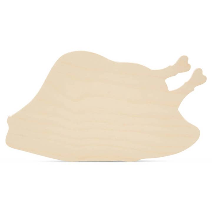 Wood Roast Turkey Cutout, 12" for wholesale by Woodpeckers Crafts