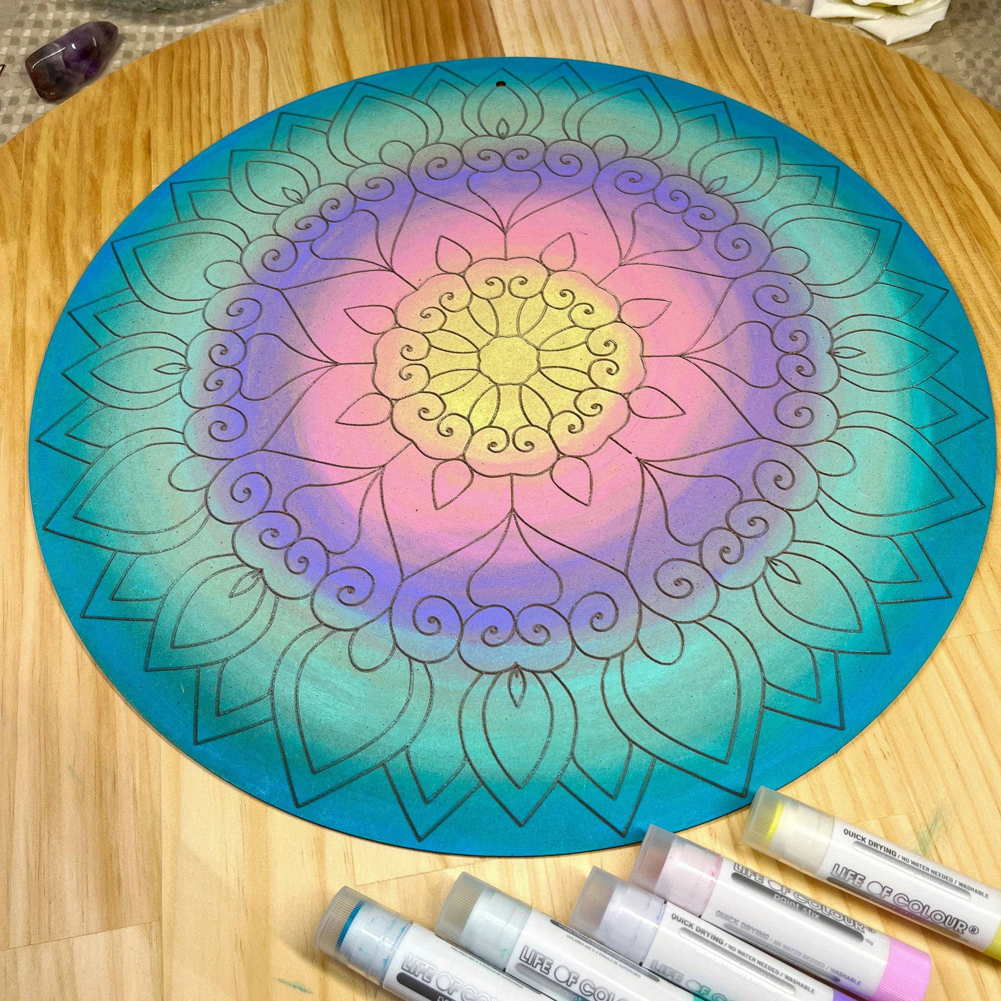 Life of Colour - Wholesale Paint Set - Gouache Paint Stix - Set of 12 Pastel Colours6