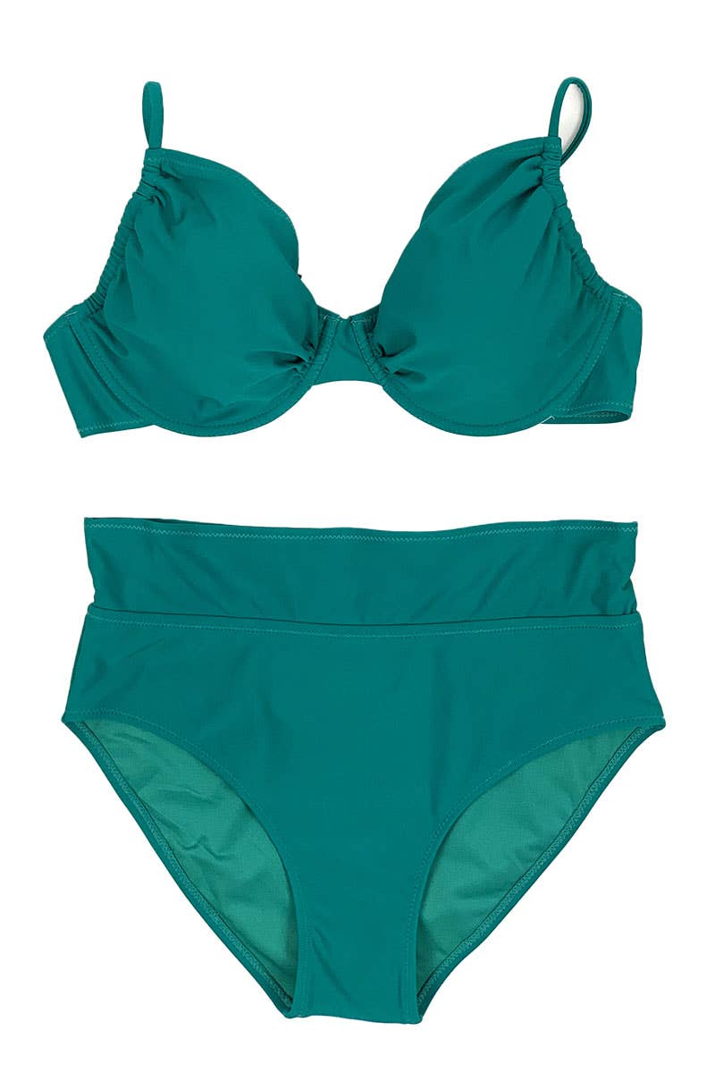 Belle Com'Elle - Venta al por mayor Traje de baño de dos piezas - Mujer - Traje de baño de bikini de cintura alta de talla grande/SY23381