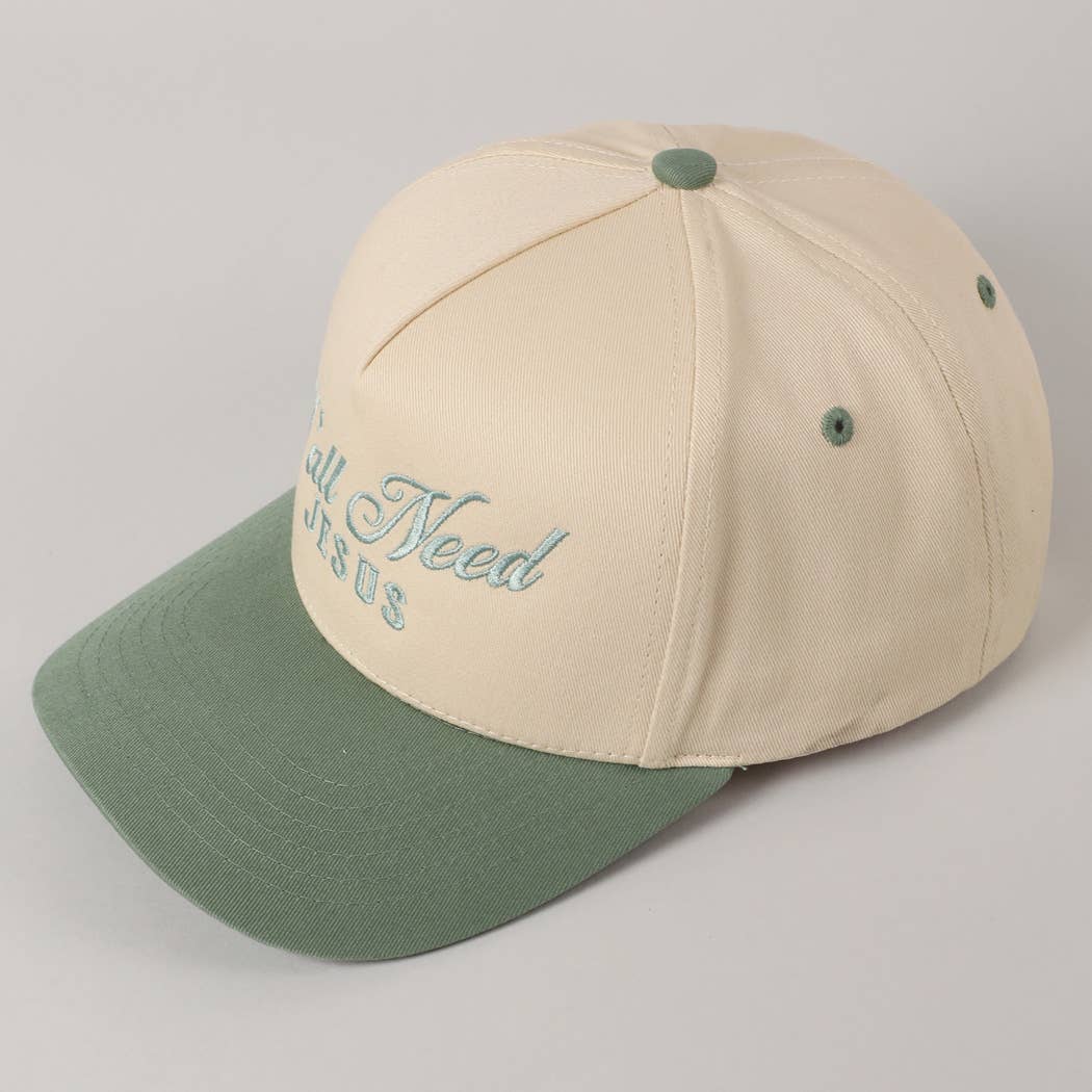 Fashion City - Wholesale Trucker Hat - Unisex - Y'all Need Jesus Lettering Embroidered Trucker Hat26