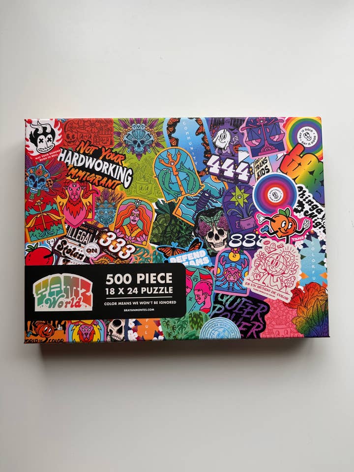 Sticker Collage Puzzle for wholesale by YAMZ: World of Color