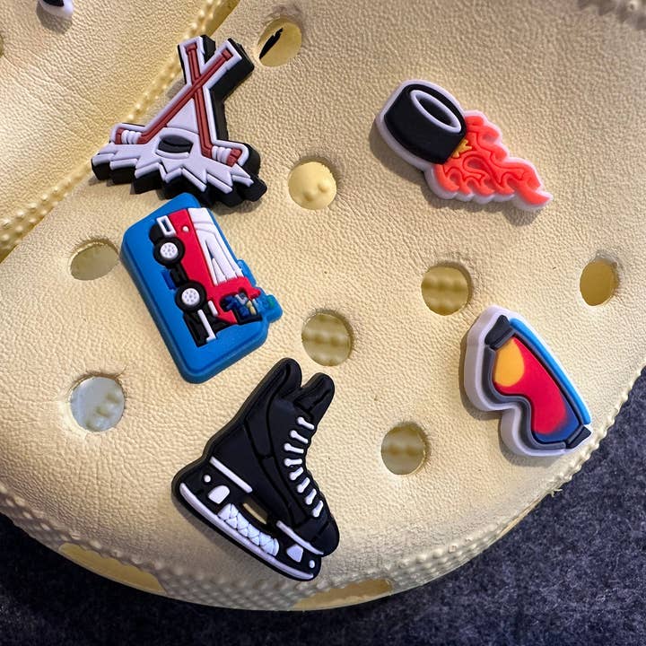 JuliesDecal - Wholesale Shoe Accessories - Pick your own Hockey theme shoe charms