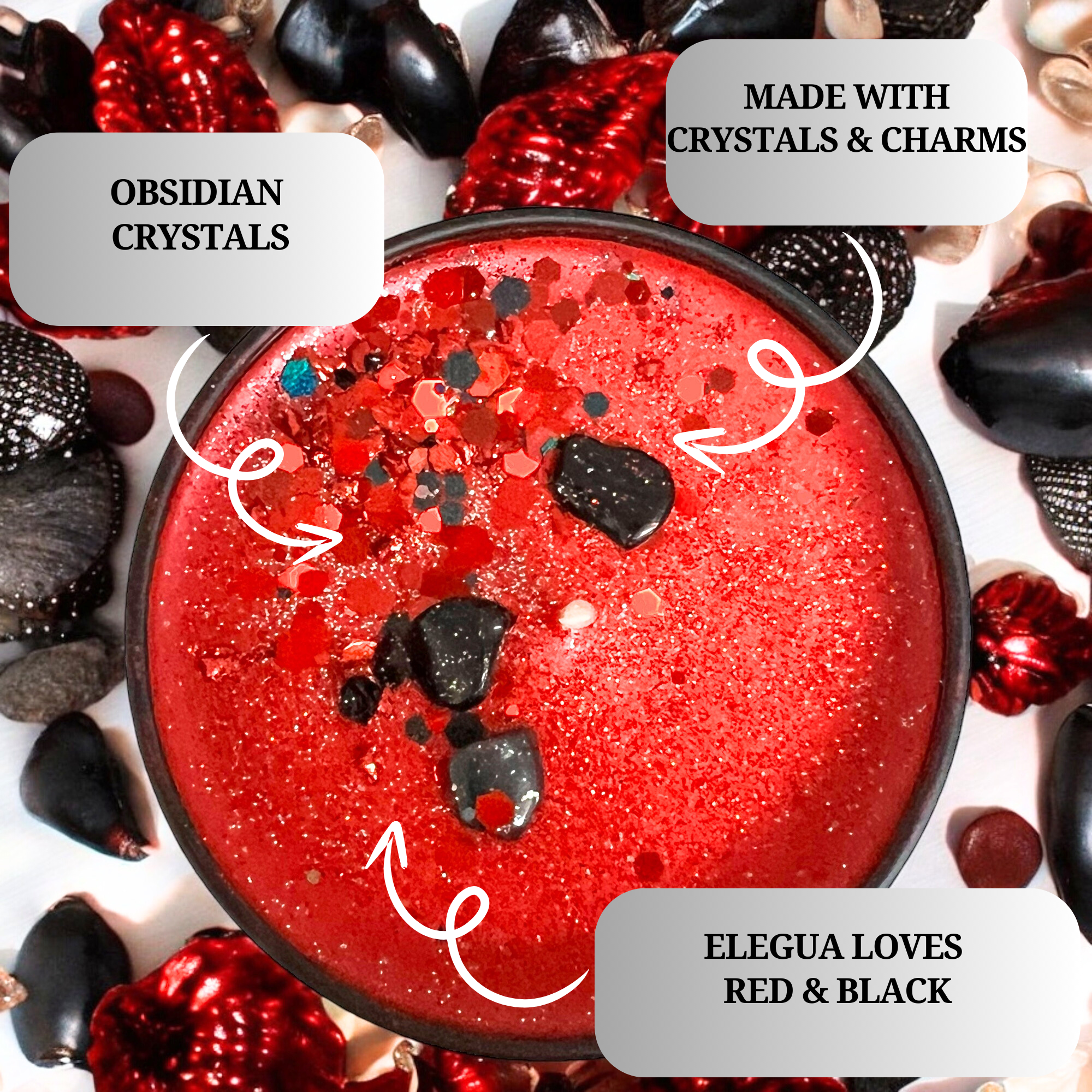 The Goddess of Flame - Wholesale Jar/Filled Candle - Elegua Spiritual Offering Magic Candle1