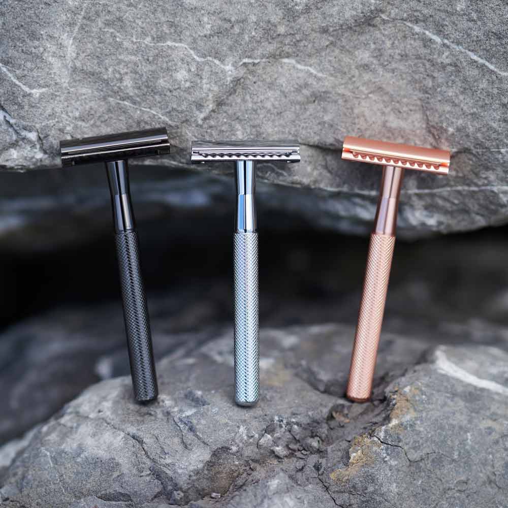 Pandoo – wholesale Razor – Metal safety razor | incl. 10 blades and holder6