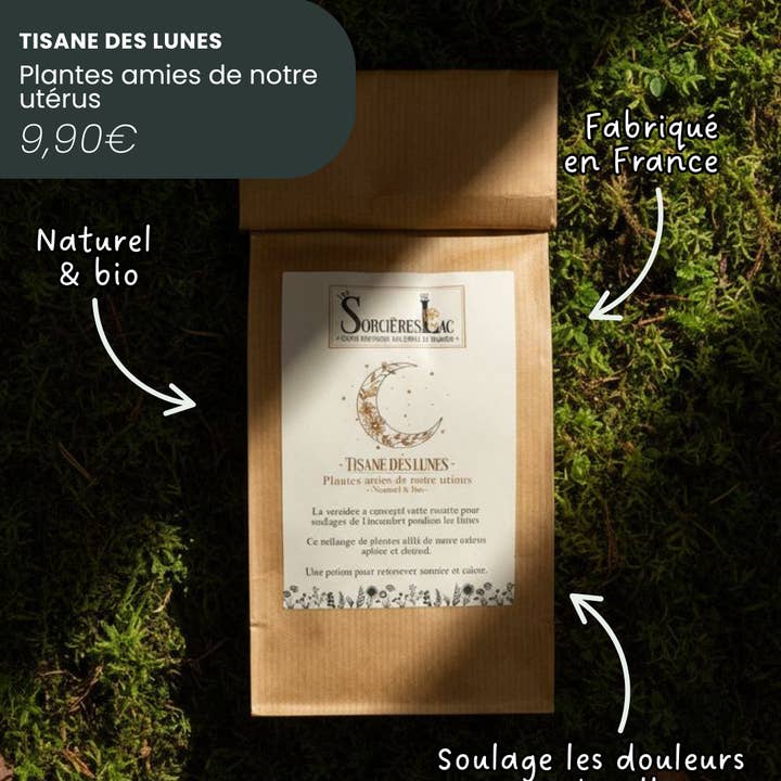 Les sorcières du lac – Chá de saúde/Detox por atacado – Chá Moon - Plantas Amigas do Nosso Útero