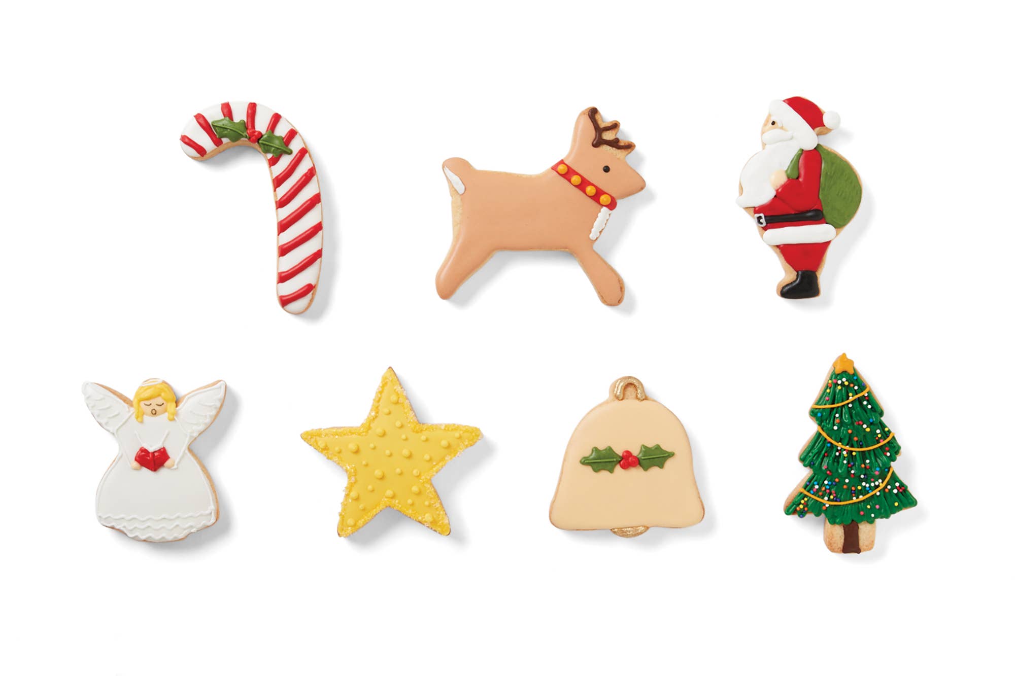 Fox Run Brands - Wholesale Cookie Cutter - Fox Run Christmas Cookie Cutters, Set of 7, 1" x4.25" x3.5"3