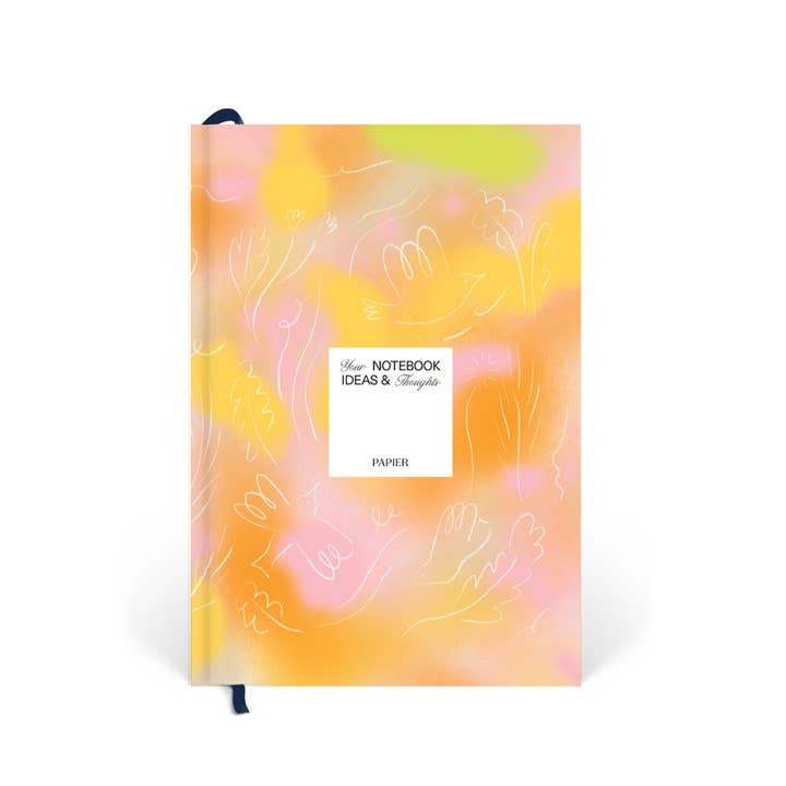 Lined Notebook, A5 Hardcover - Aura for wholesale by Papier