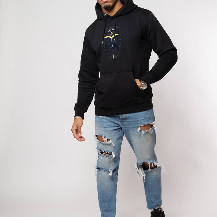 MOLETOM COM CAPUZ PRETO por atacado de KALETA