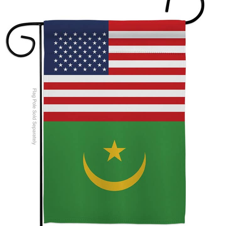 Two Group Flag Co – wholesale Flagga – Mauretanien USA Vänskap Regional Nationalitet USA Dekor Flagga