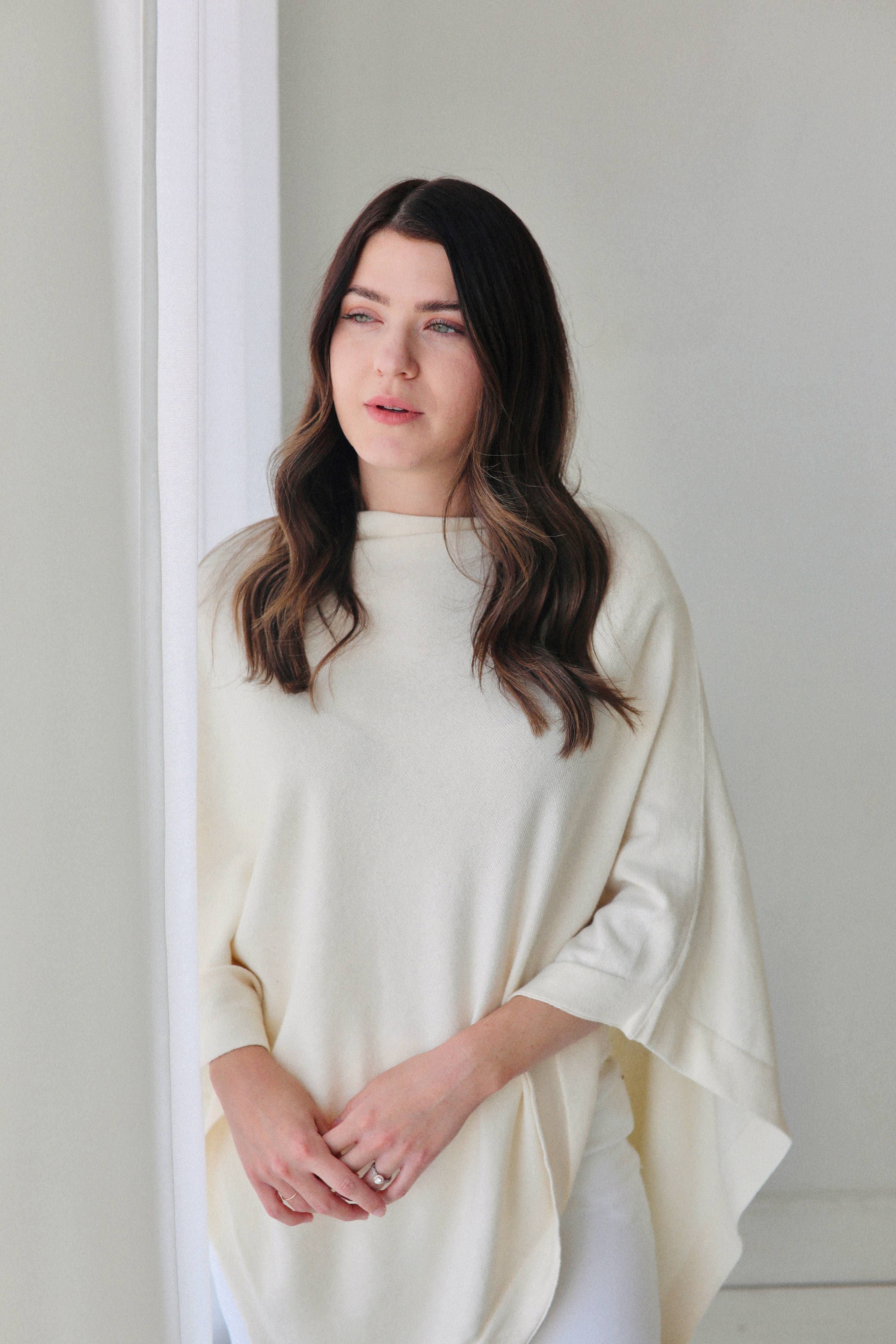 Viverano Organics - Wholesale Poncho - Women's - Women's Eco-Chic Poncho Sweater Knit Pullover (Organic)25