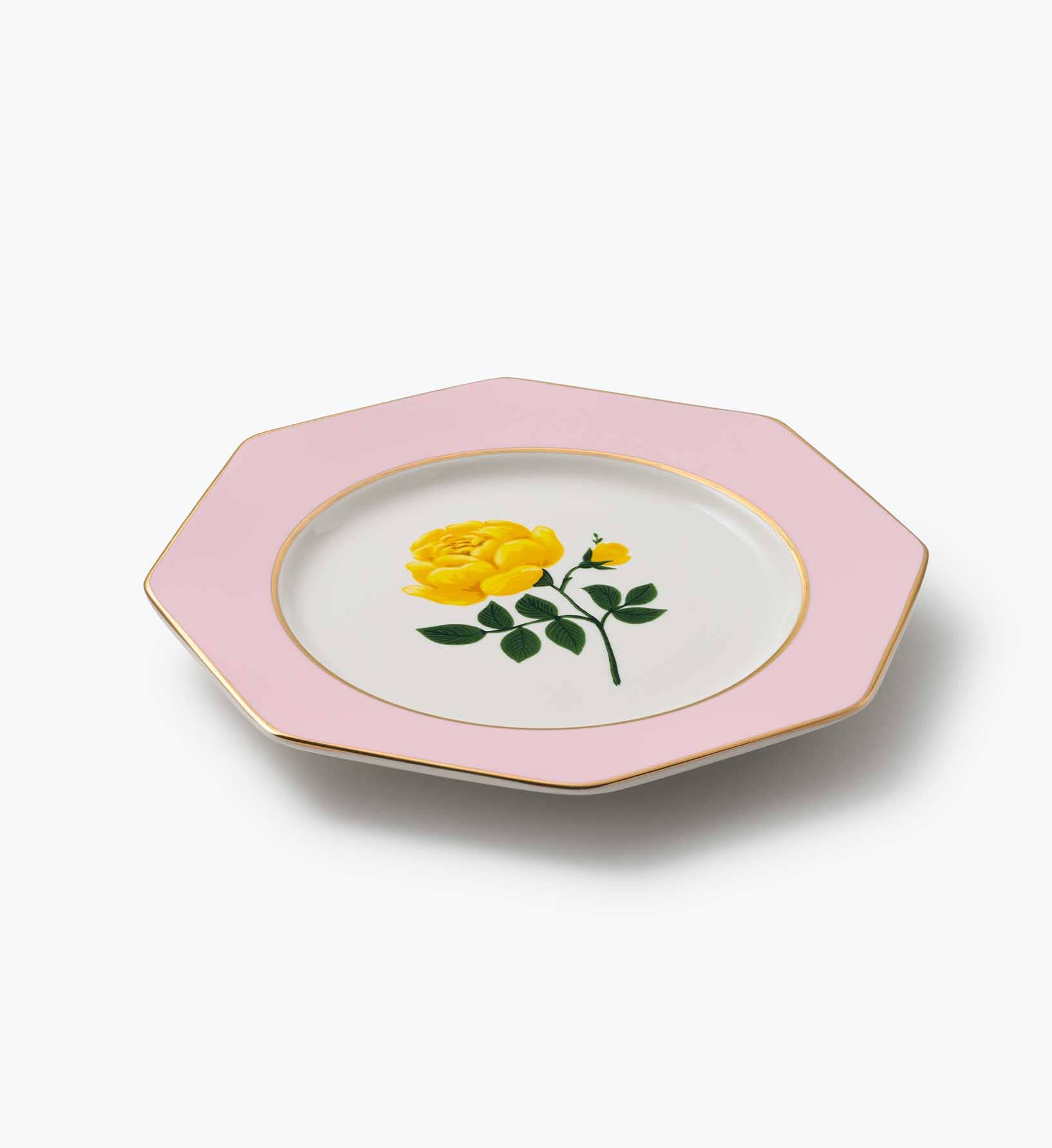 Rifle Paper Co. - Wholesale Dinner Plate - Roses Porcelain Dessert Plate Set8