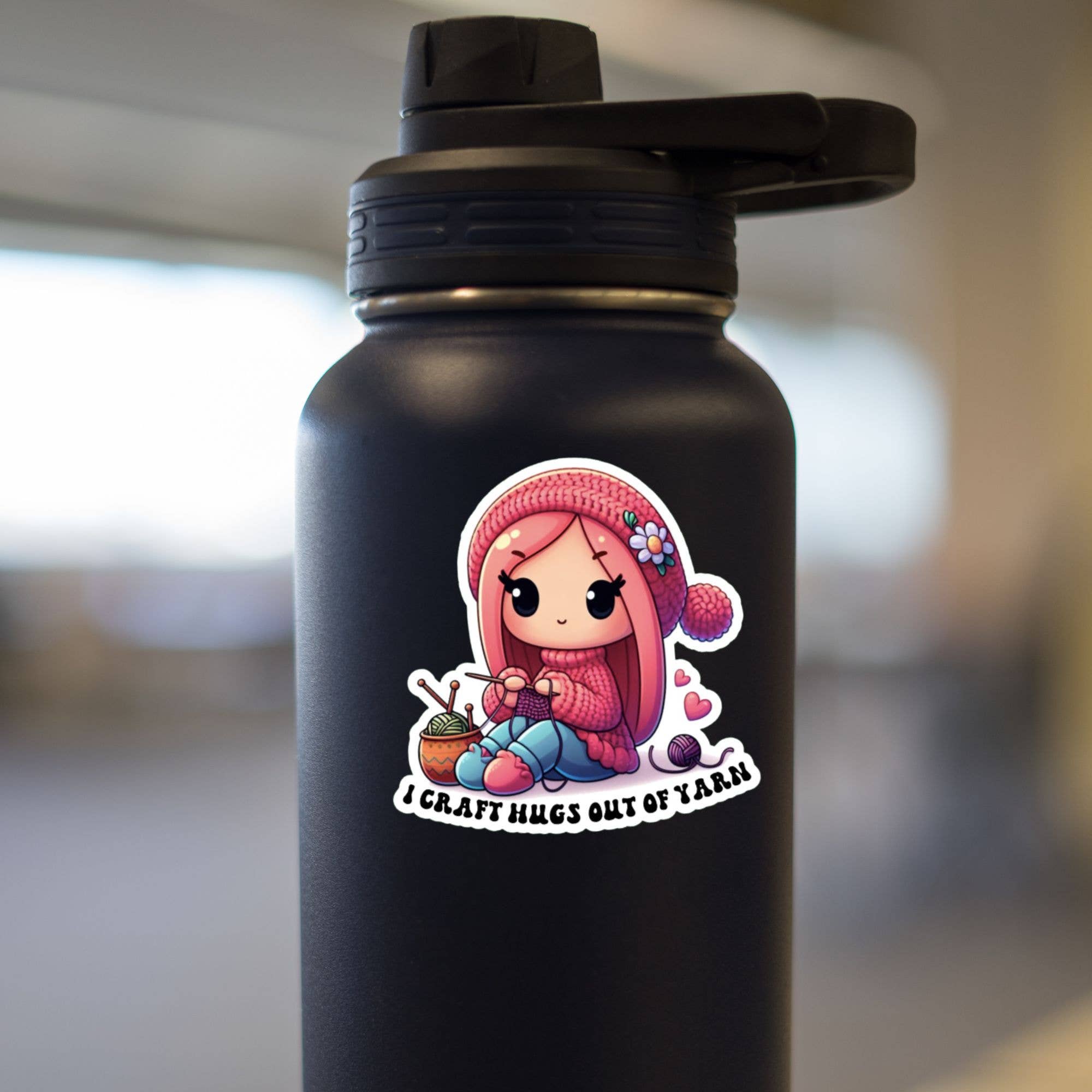 Roxanne Johnston Designs - Wholesale Sticker - I Craft Hugs Out Of Yarn1