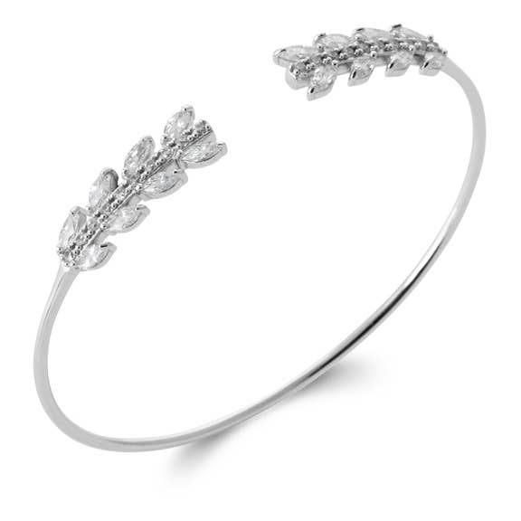 CARLA bracciale rigido - argento per la vendita all'ingrosso da parte di Labelle