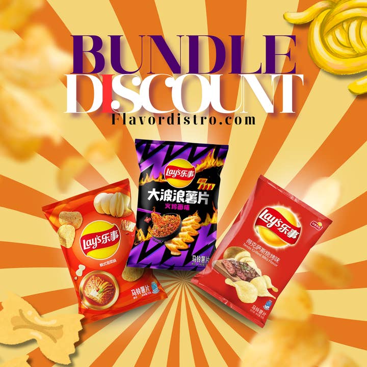 Lays Steak N' Pasta Deal - TAIWAN (66 COUNT) for wholesale by Flavor Distribution