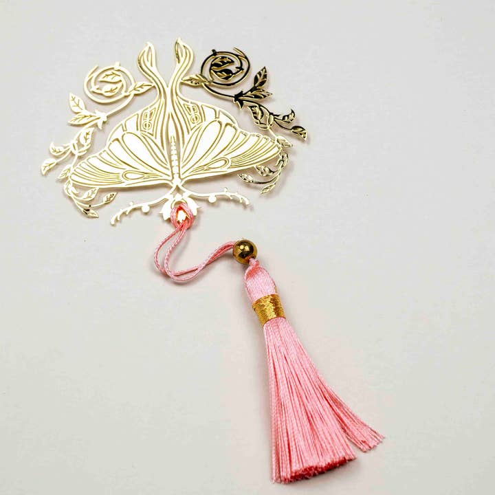 Golden Moth Bookmark for wholesale by CoraCreaCrafts