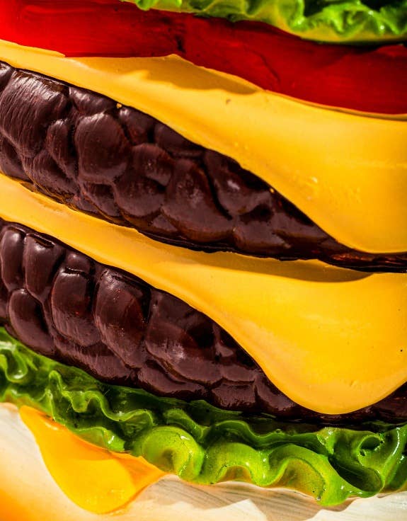 McGowan & Rutherford Ltd - Vendita all'ingrosso Sgabello - Tavolino o sgabello a forma di hamburger2