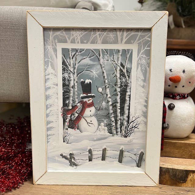 JanMichaels Art & Home – Großhandel Weihnachtliche Wandkunst – MM300 Schneeballschlacht1
