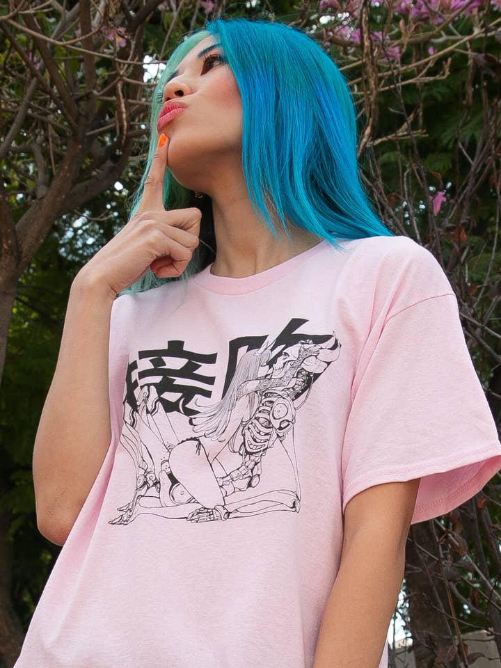 Popkiller Artist Series Acky Bright Demon's Kiss Classic T-shirt for wholesale by Popkiller