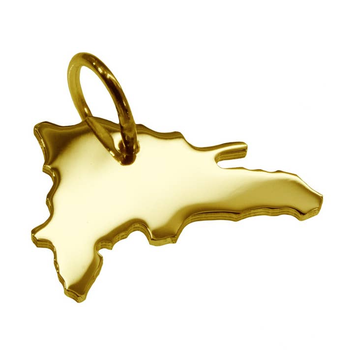 Pingente de colar em forma de um mapa dominicano por atacado de S.W.w. Schmuckwaren GmbH