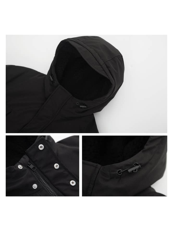 Rokka & Rolla, Inc - Wholesale Parka - Men's - Men's Parka Jacket Winter Coat Sherpa Fleece Lined Hood