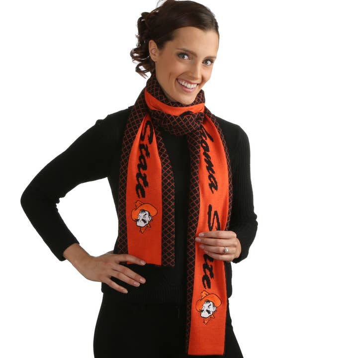 Oklahoma State Cowboys 2 Tone Knit Scarf for wholesale by Emerson Street Clothing Co Collegiate Shop
