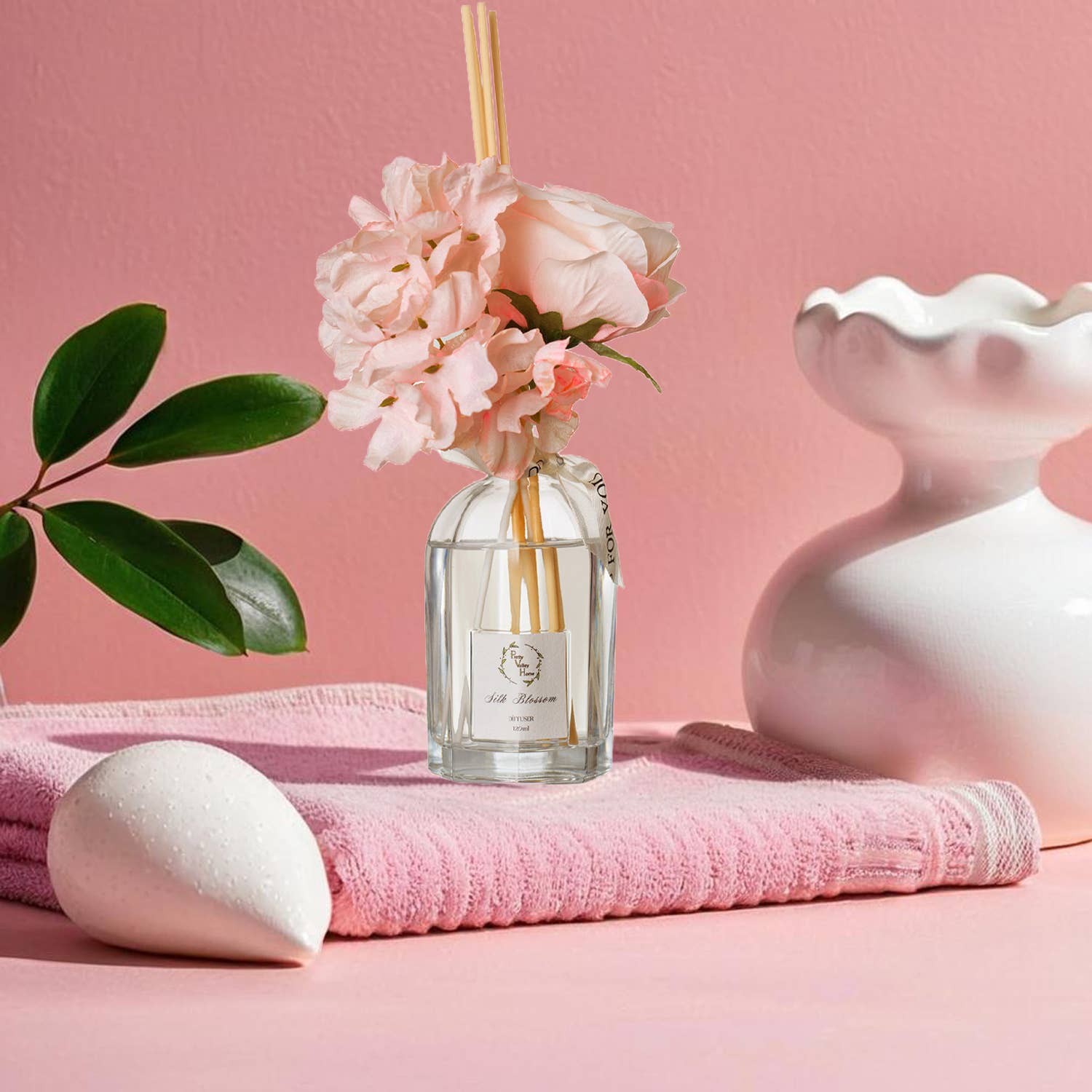 Pretty Valley Home - Wholesale Reed Diffuser - Reed Diffuser Sets Faux Flowers 120Ml / 4.05 FL Oz for Decor2