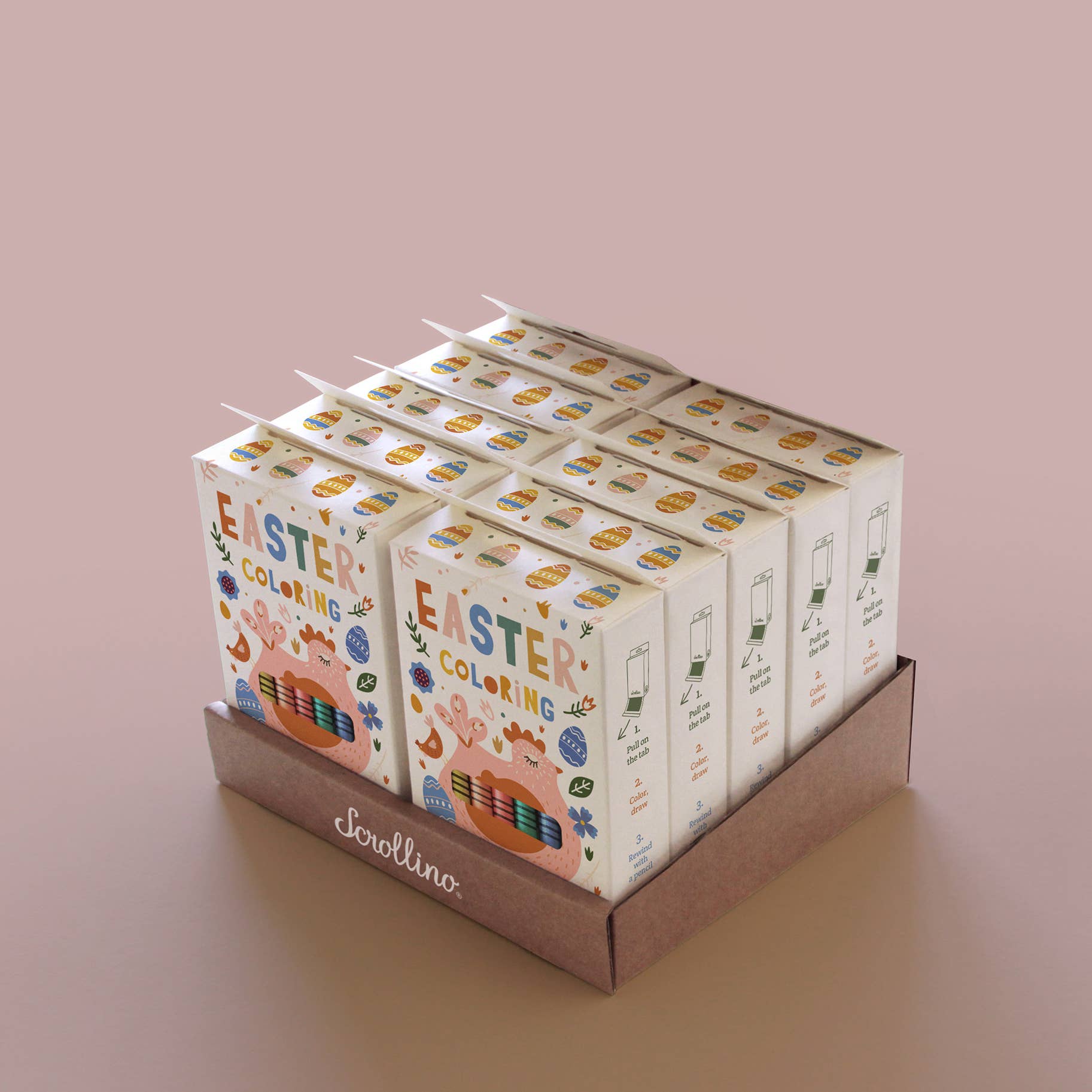 Scrollino - Wholesale Coloring & Activity Book - Kids & Baby - Coloring Book - Scrollino Easter Coloring3