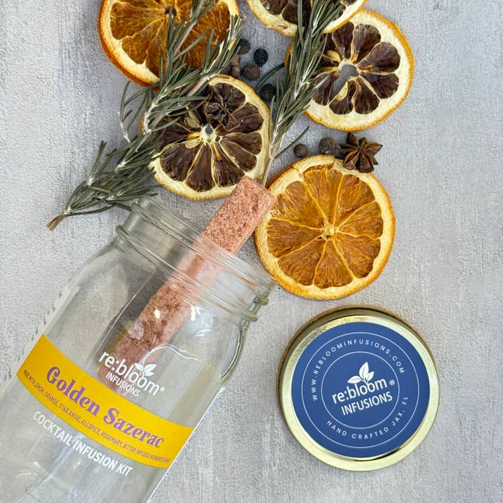 RE:BLOOM INFUSIONS LLC - Wholesale DIY Drink Kit - Golden Sazerac Dehydrated Infusion Kit2