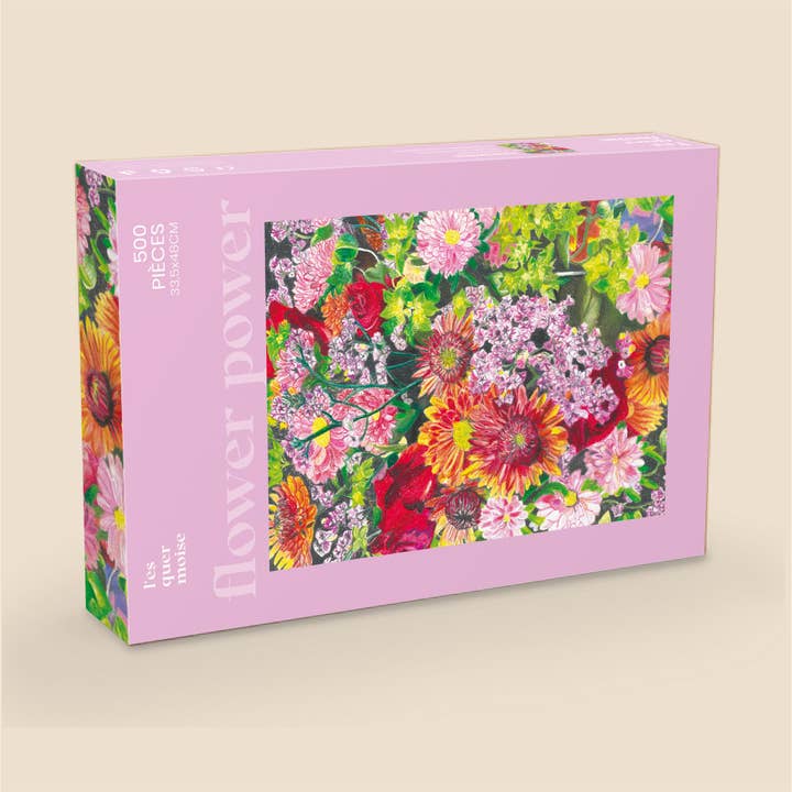 Illustrated Puzzle - The Flowers (500 pieces · adults) for wholesale by L'Esquermoise par Manon Sénal