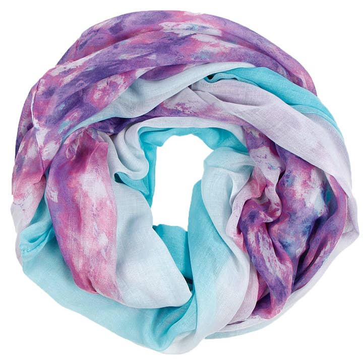 SERENITA - Wholesale Scarf - Women's - Infinity Scarf Print Lightweight Loop Scarf Summer Wrap13