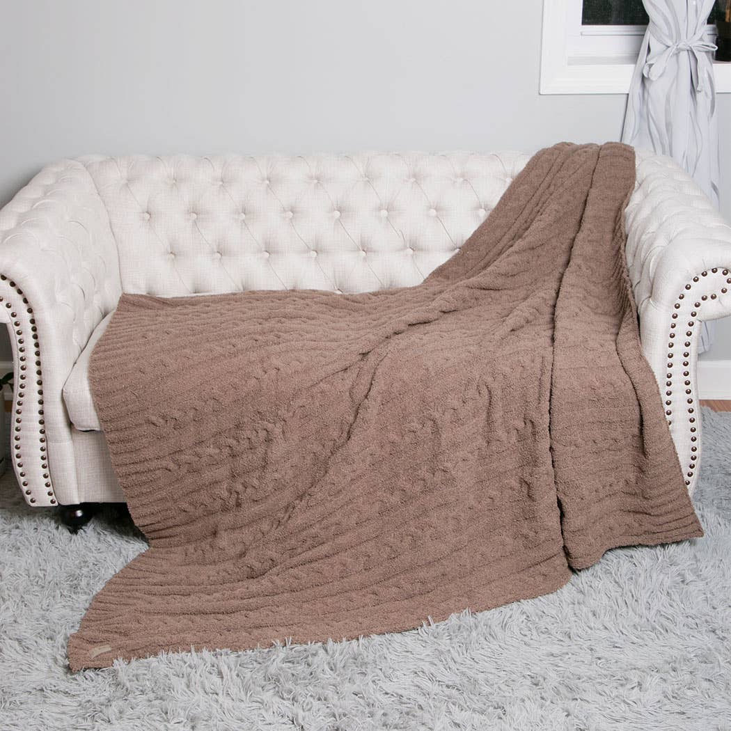 Fashion City - Wholesale Throw Blanket - Braided Cable Knit Luxury Soft Throw Blanket15