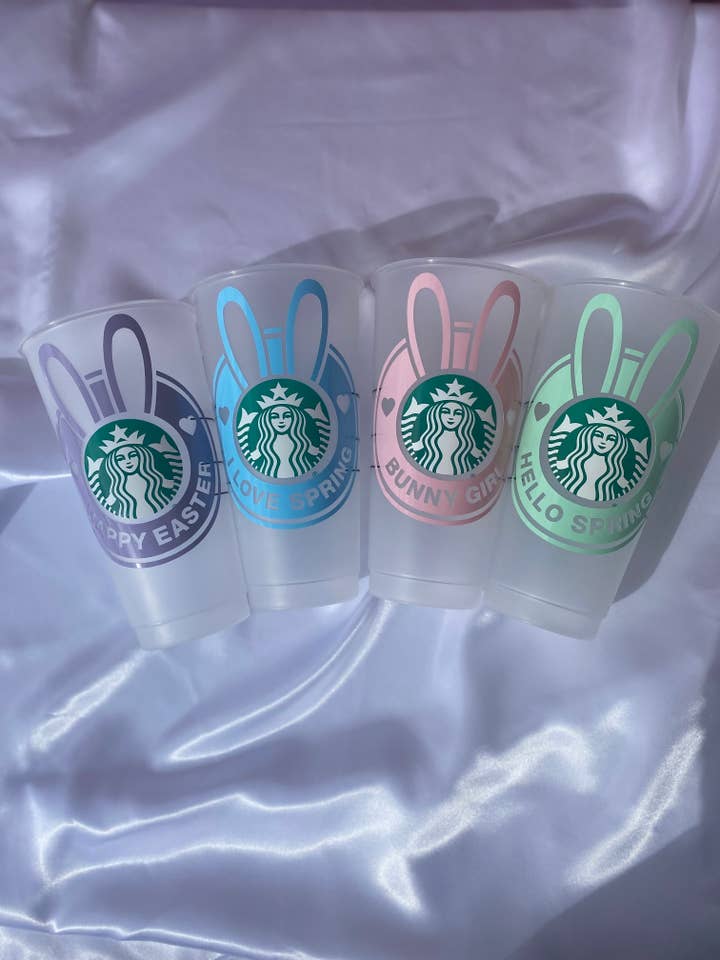 Easter/ Spring Starbucks Cold Cup 24oz for wholesale by Emscustoms