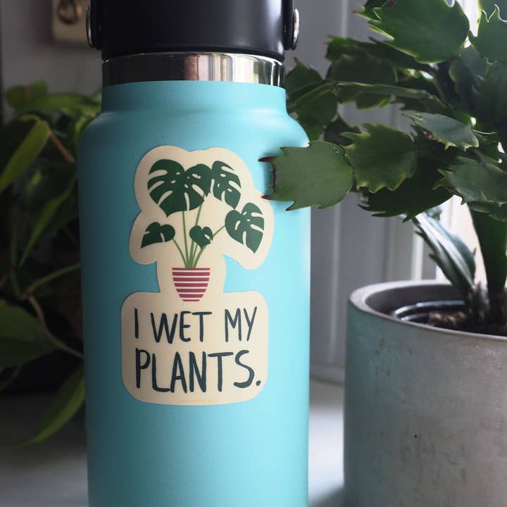Sentinel Supply - Wholesale Sticker - I Wet My Plants Funny Houseplant Sticker