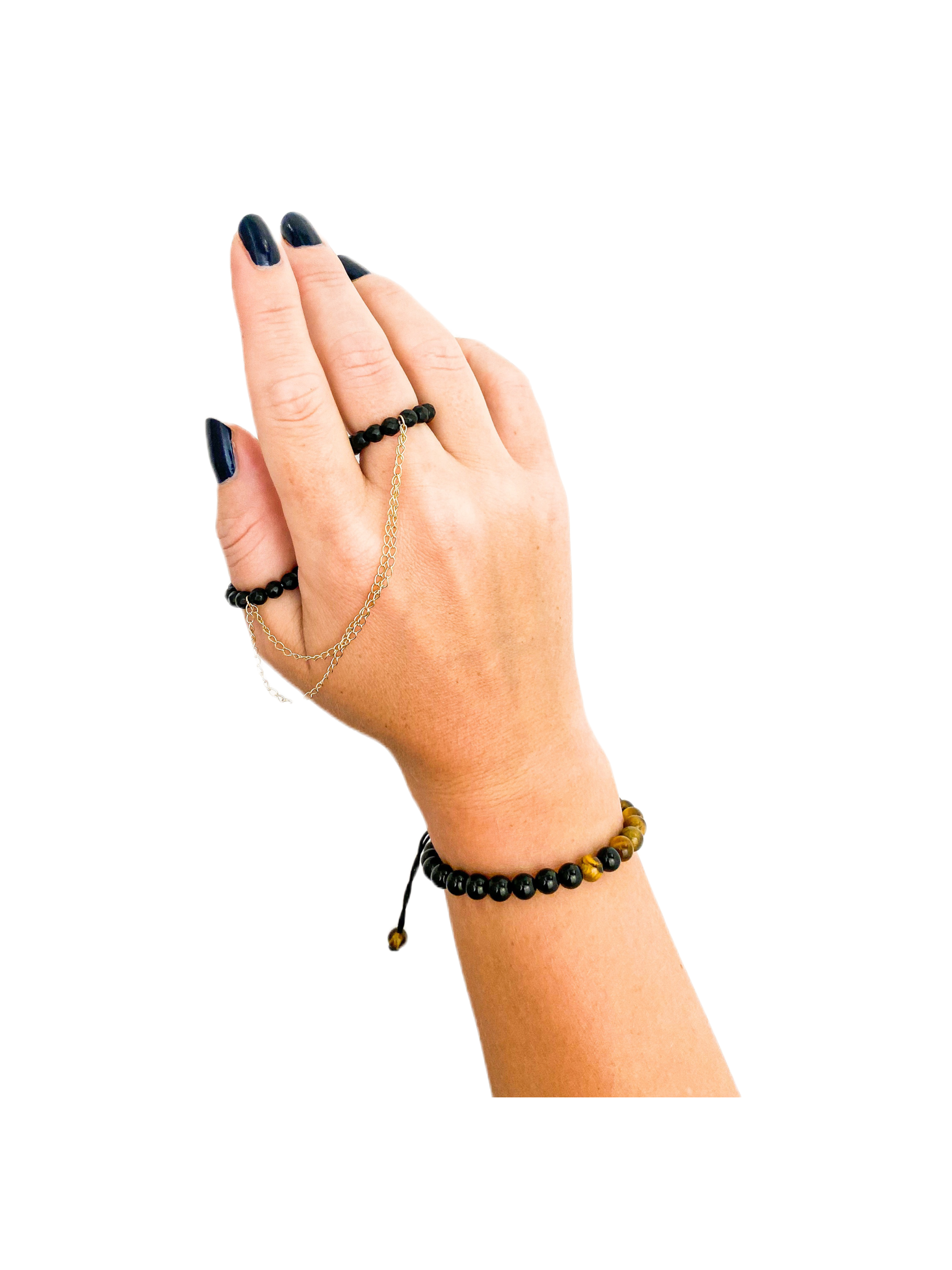 Irina Jewelry New York - Vendita all'ingrosso Anello midi/a fascia - Anello Double Noir0