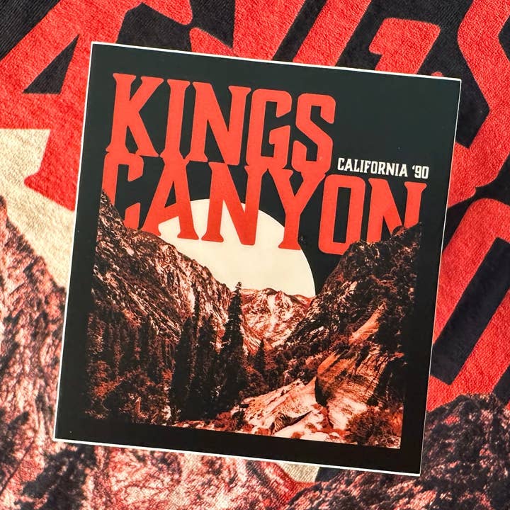 Autocollant parc national de Kings Canyon pour la vente par Shannon Nichole Art