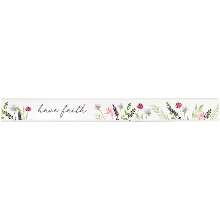 "Faith" Skinny Message Bar for wholesale by Gift & Garden by Carson