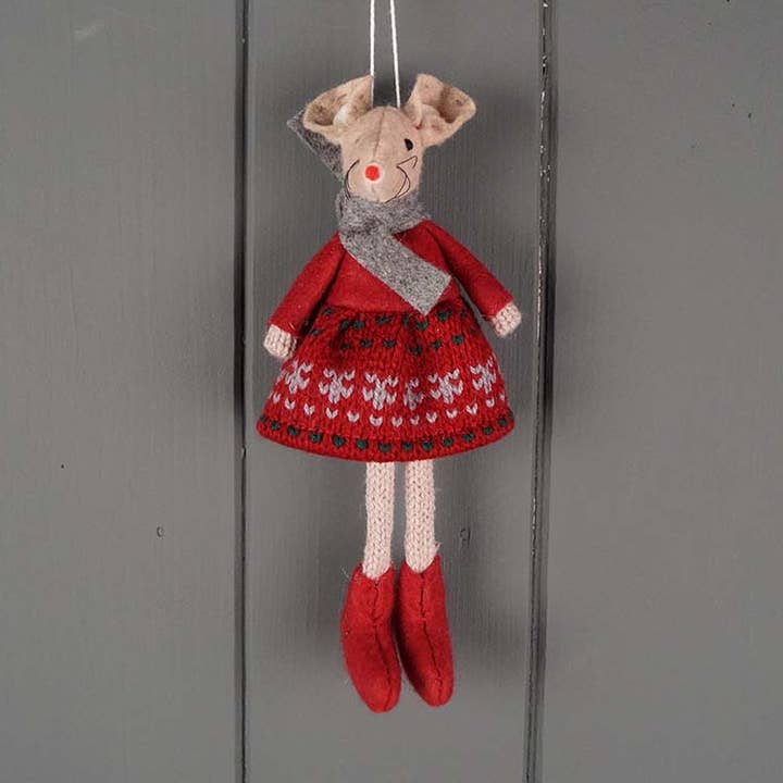 Red Dress Fabric Mouse for wholesale by Satchville