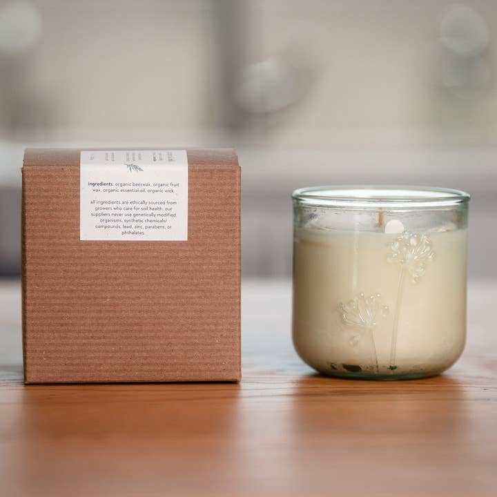 Merrely - Wholesale Jar/Filled Candle - Recycled Floral Organic Candle – 10oz3