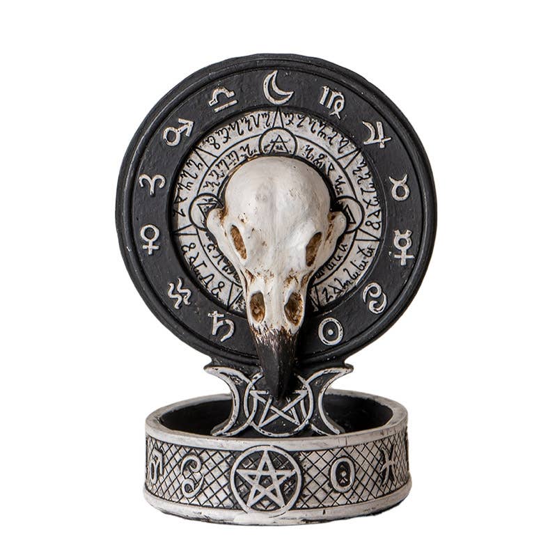 Pacific Trading - Wholesale Incense Holder - Raven Skull Backflow Incense Burner1