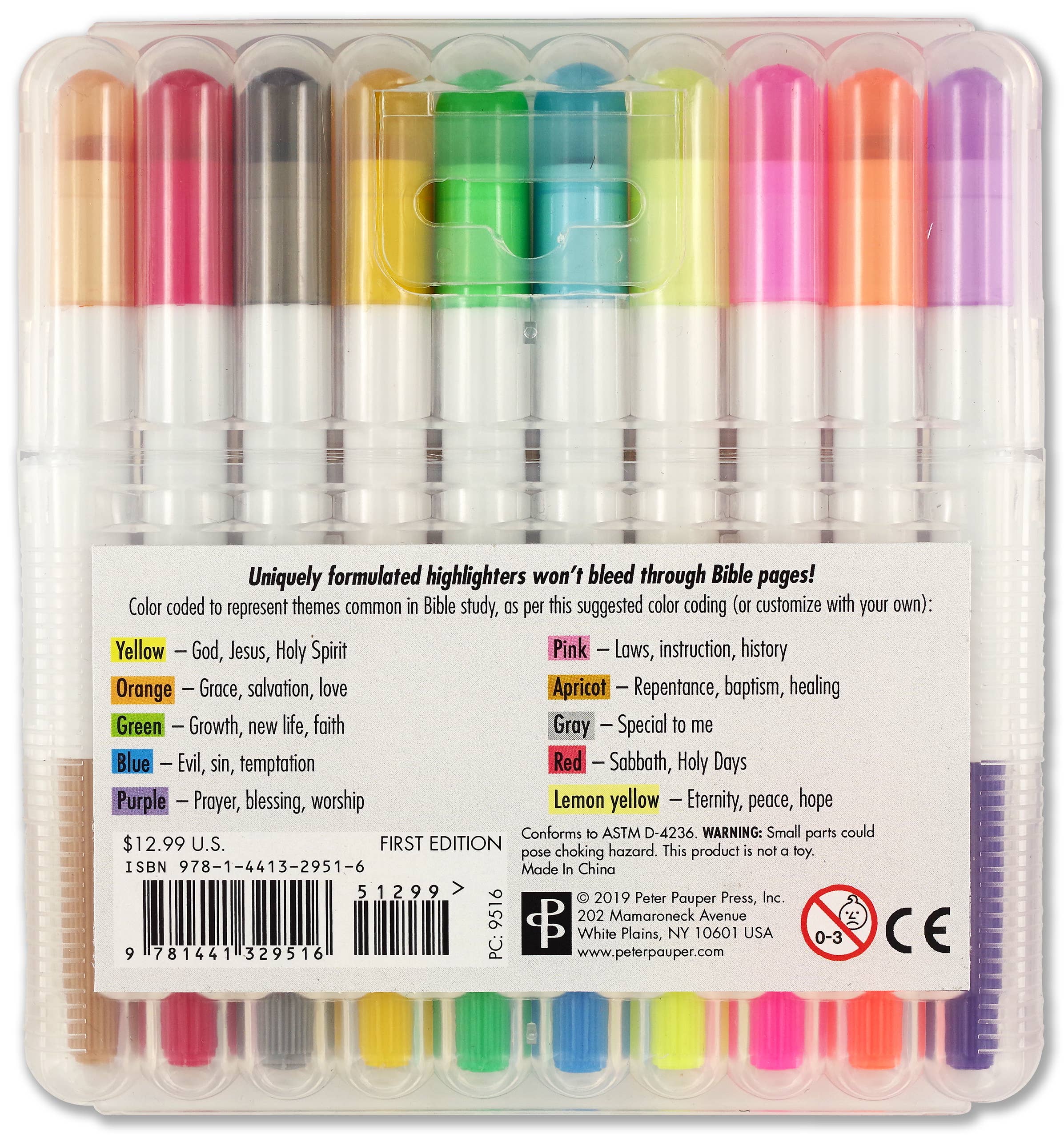 Peter Pauper Press - Wholesale Highlighter - Bible Highlighters (Set of 10 Gel Highlighters)2