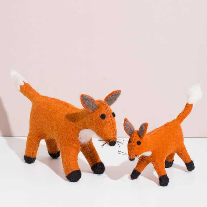 MULXIPLY - Venta al por mayor Peluche - Niños y bebés - Zorro fieltro a mano | Pequeño